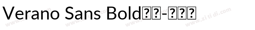 Verano Sans Bold字体字体转换